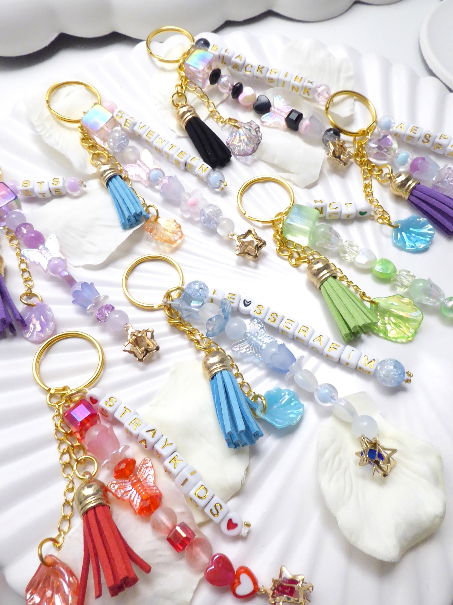 Custom Kpop Keychain - Gold